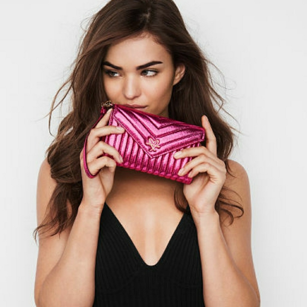 Hot Pink wallet new victoria's secret